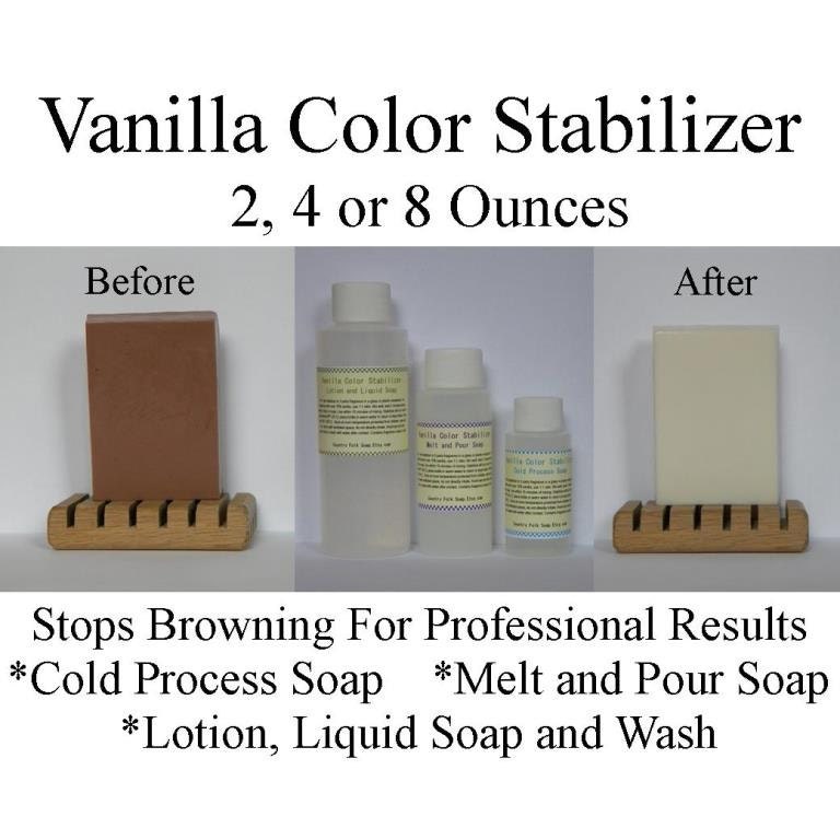 Vanilla Essential Oil Vanilla Fragrance Oil Color Stabilizer 2, 4 or 8 Oz Vanilla Color
