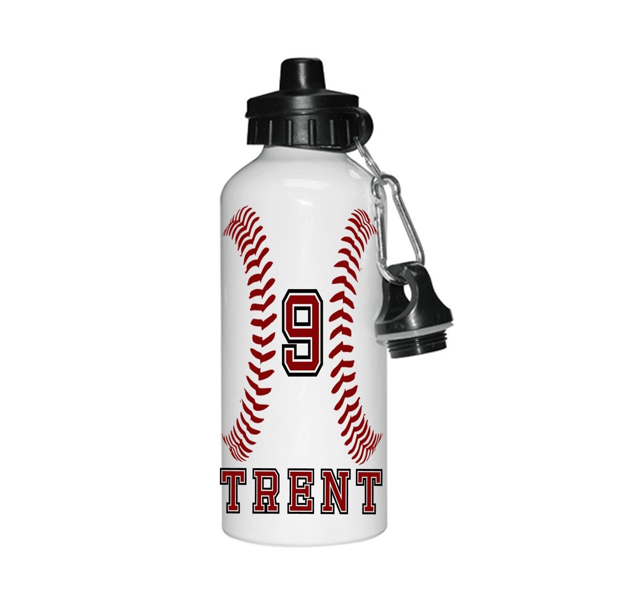 Personalized Aluminum Baseball Water Bottle Sports Bottle