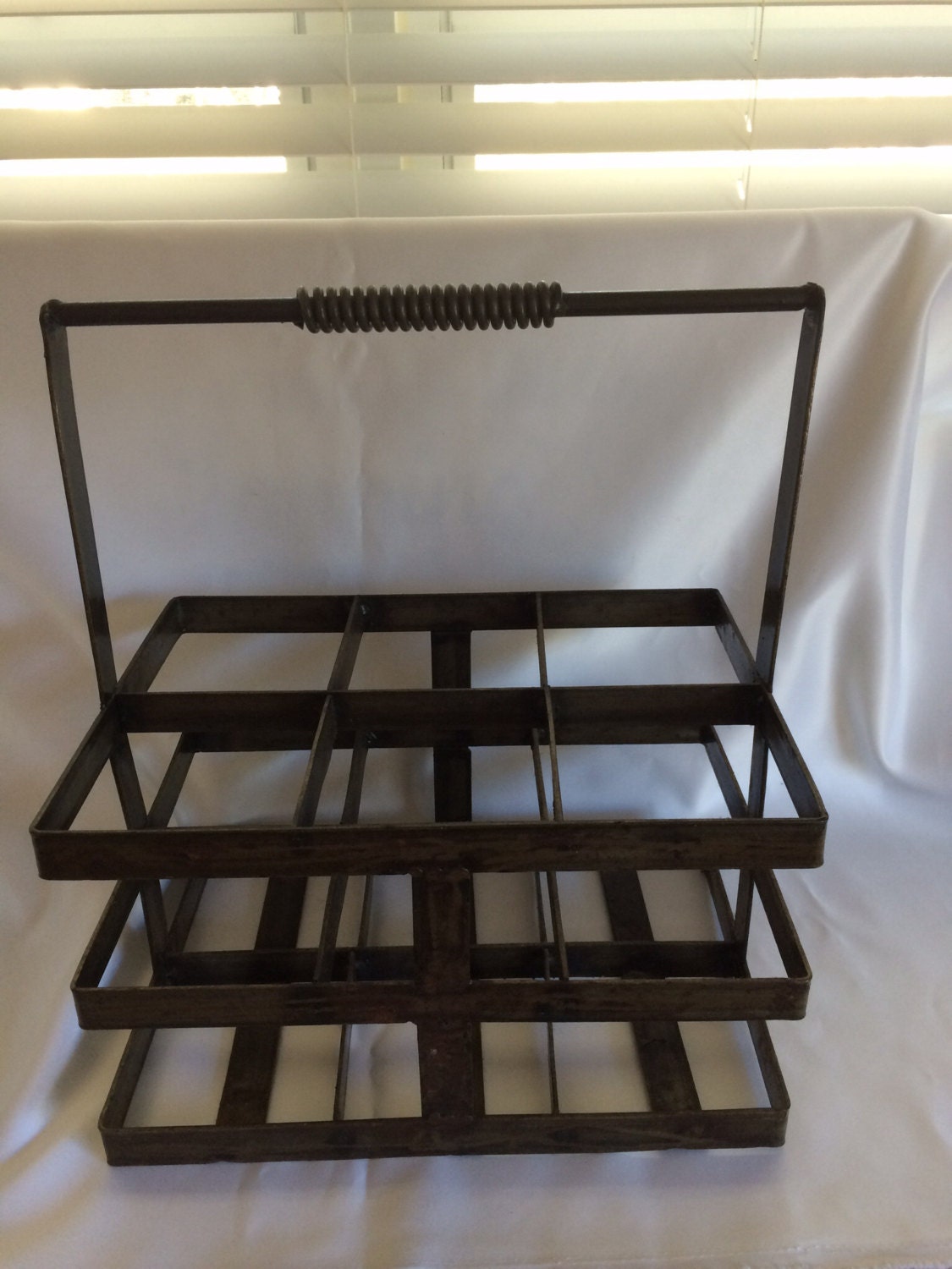 Vintage Metal Wine Carrier Haute Juice