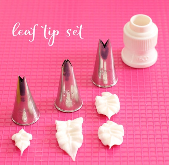 Ateco Leaf Frosting Tip Set Leaf Icing Nozzles Leaf