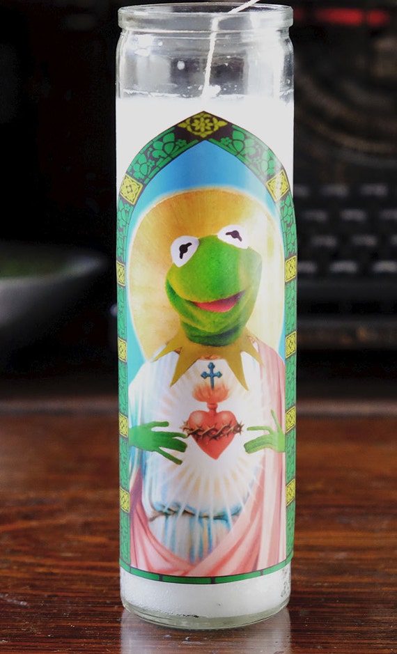 Kermit the Frog Prayer Candle / Muppets / Saint Kermit