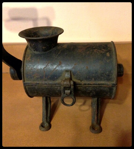 Antique Cast Iron Tobacco Grinder 1800's Weighs by bettysworld4u