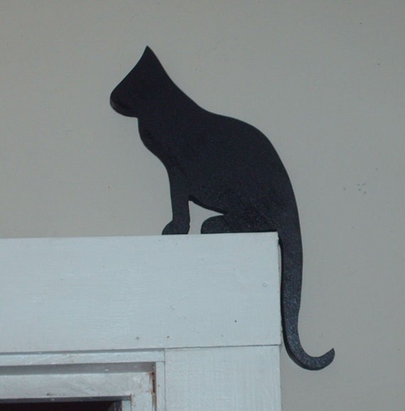 Items similar to Wooden Cat Silhouette on Etsy