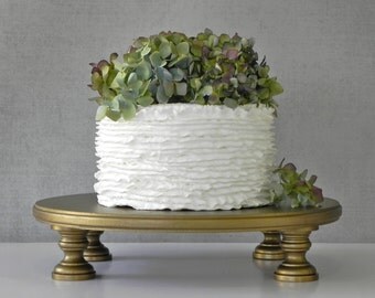 Gold Cake Stand 20 Vintage Topper Rustic Wedding Event Decor E Gold Cake Stand 20 Vintage Topper Rustic Wedding Event Decor E