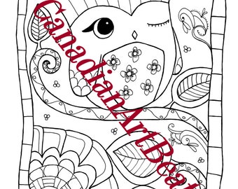 Adult Coloring Lady Bugs 3