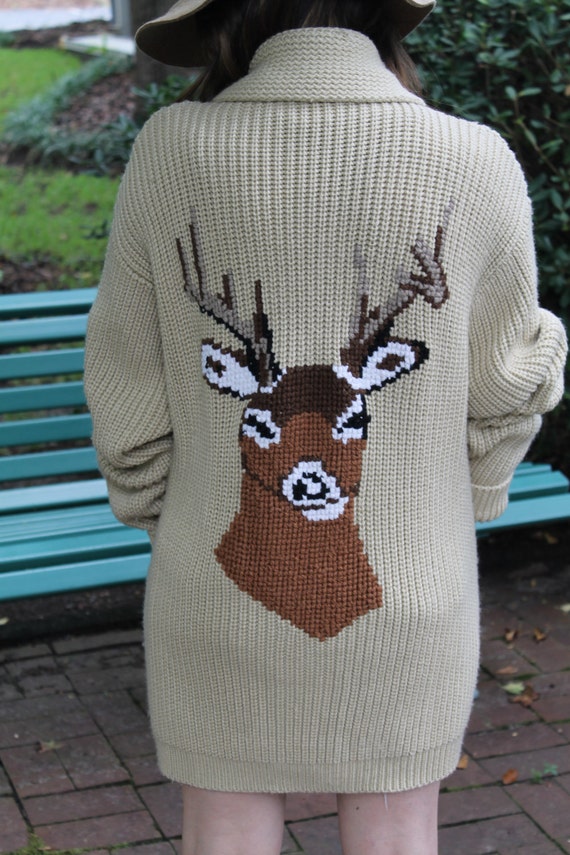 Men's Wool Deer Cardigan