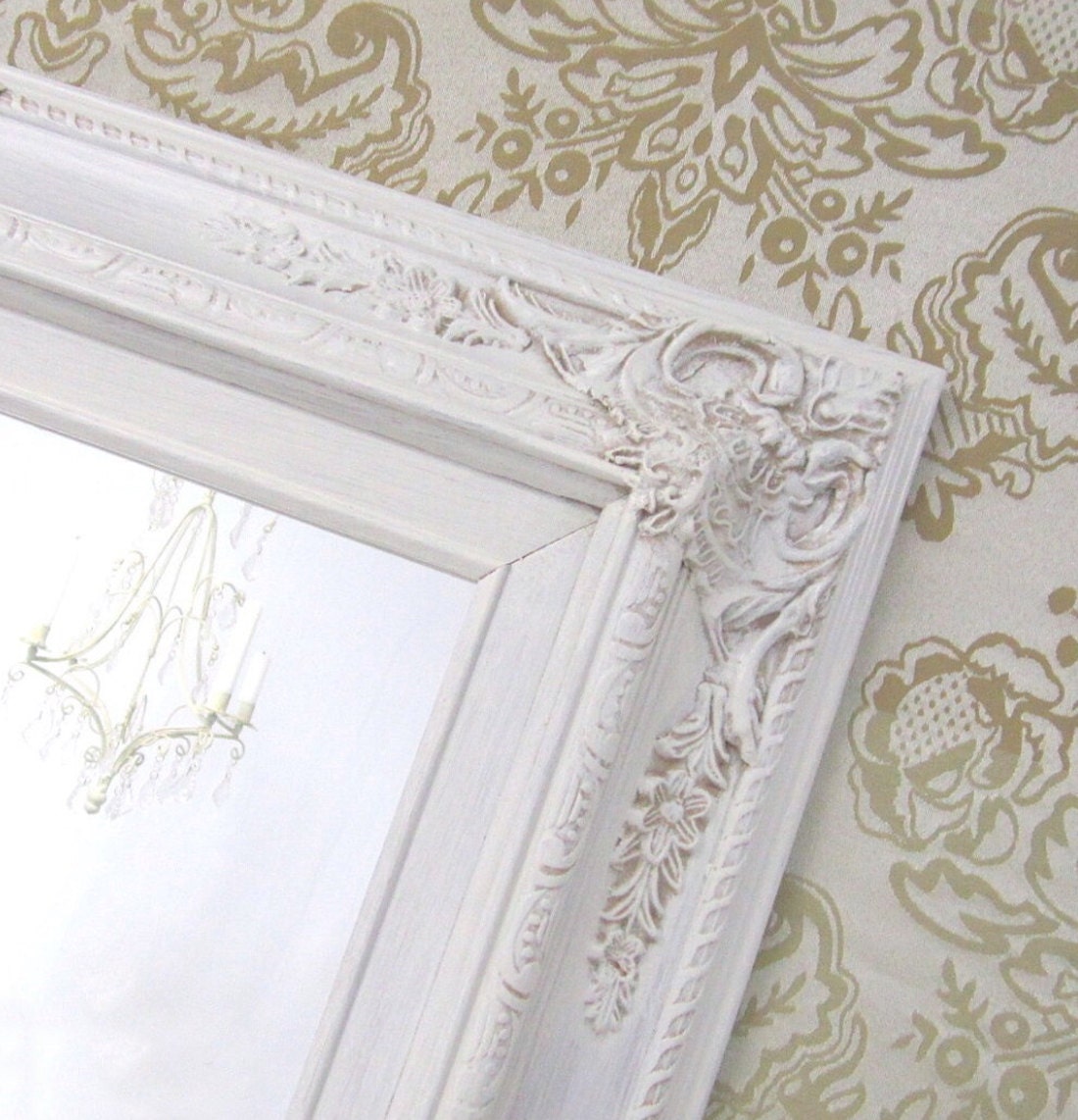 IVORY FRAMED MIRROR Vanity Mirrors For Sale French Country