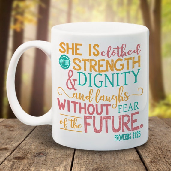 Bible Verse Mug Religious God Christian coffee mug with