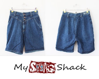 Vintage 80s high rise Jean Shorts Size 7 by Radiation
