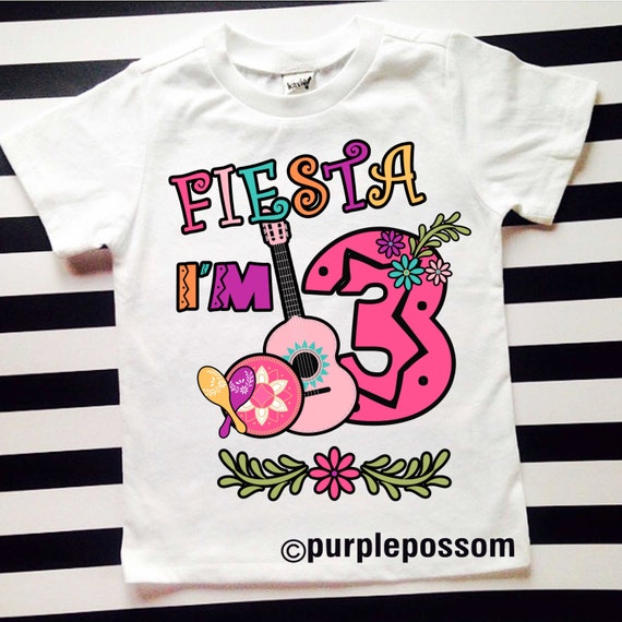 Items similar to Fiesta Birthday Shirt Girls Mexican Birthday Shirt Any ...