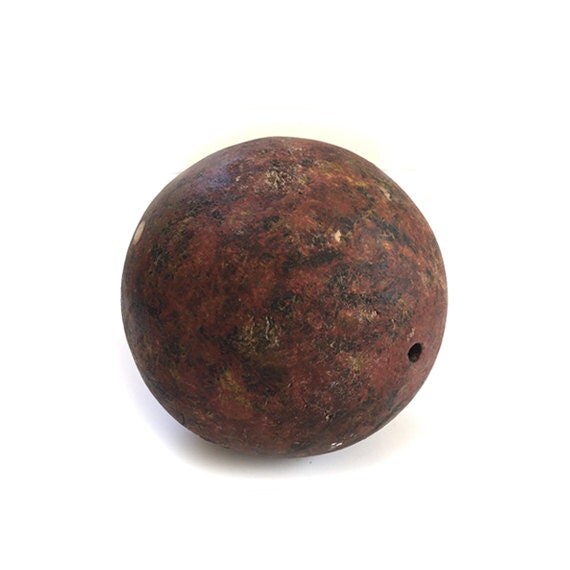 Pottery Ball Clay Ball Sculpture Large Hollow Clay Orb
