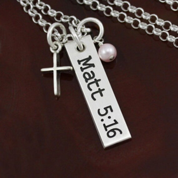 Bible Verse Necklace Religious Jewelry