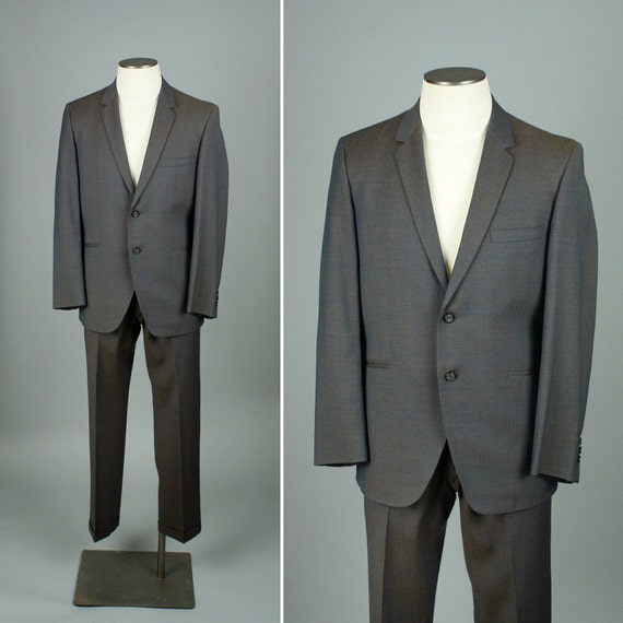 vintage 1960s sharkskin suit LAS VEGAS by LivingThreadsVintage