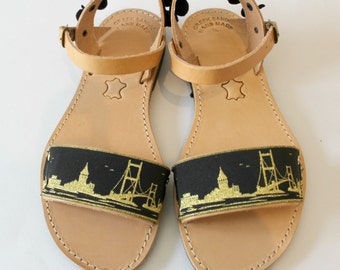 Sandales Grecques Traditionnelles En Cuir "Déméter