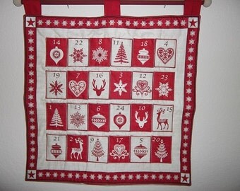 Christmas Advent Calendar - Scandinavian Red
