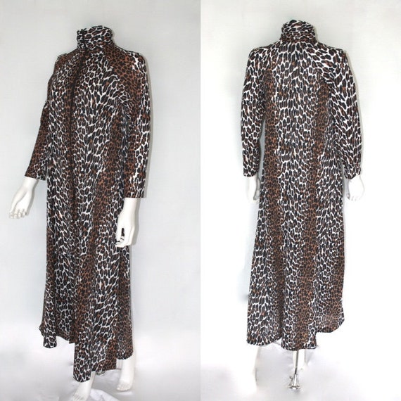 Vintage Vanity Fair Leopard Print Dressing Gown
