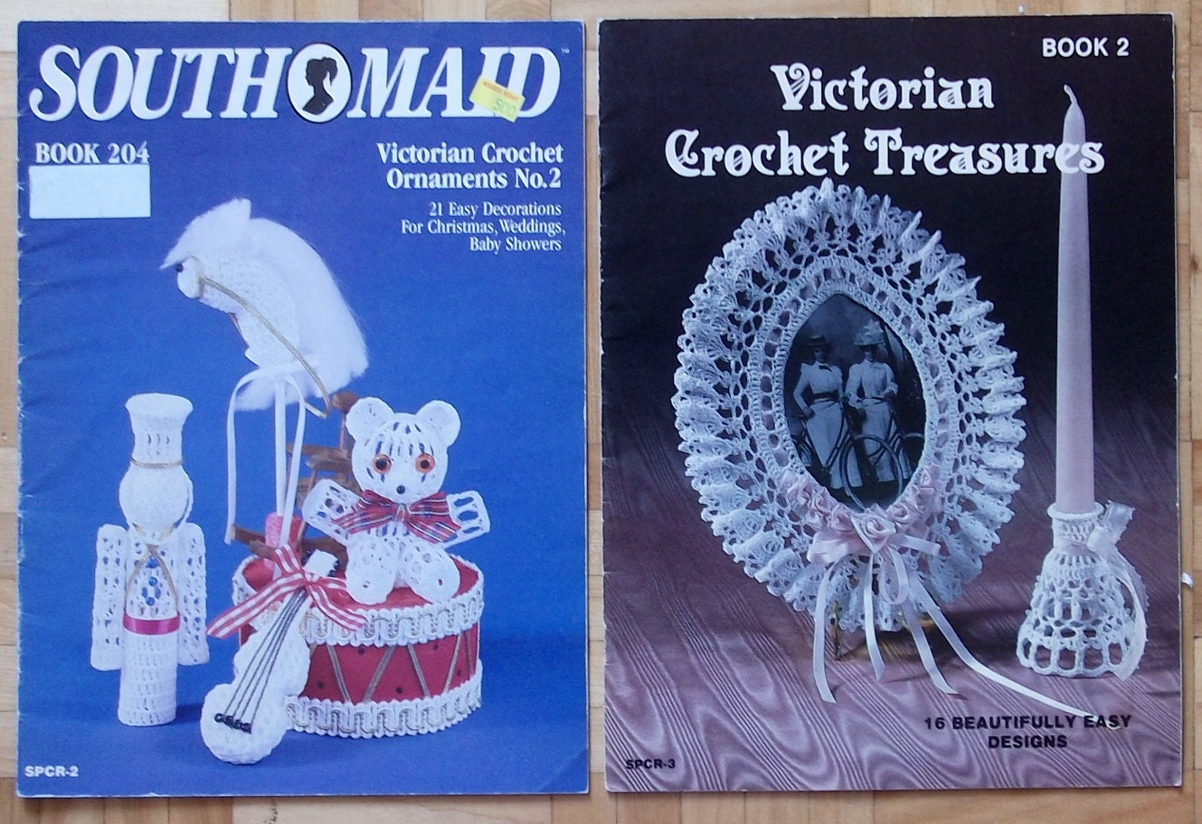 2 Vintage Thread Crochet pattern books Victorian Crochet
