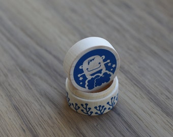 Wooden first curl or first tooth box