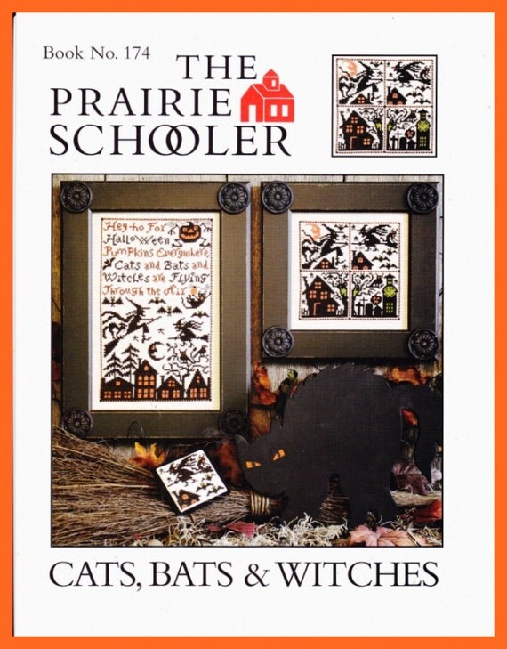 Halloween Cross Stitch Prairie Schooler Pattern 174 CATS 