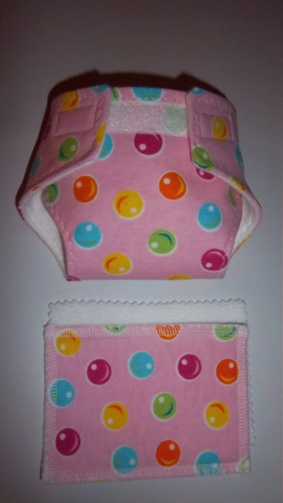Baby Doll Diaper/wipe bright multi color by BellasInspirations
