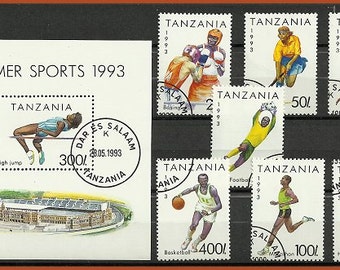 Summer sports 1993, postage stamps from Tanzania
