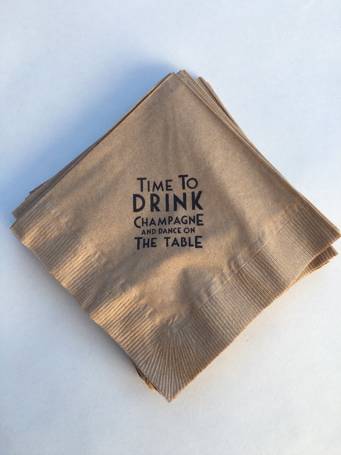 Champagne Beverage Napkins / Set of 50 / Perfect for Parties