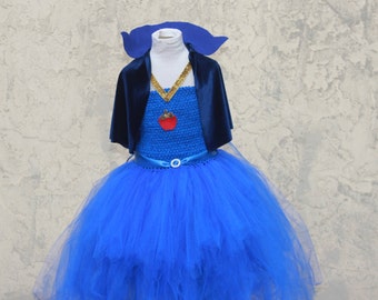 Evie Dress - Descendants Evie Dress - Evie Dress with Capelet - Evie Costume - Evie Descendants Costume - Royal Blue Costume
