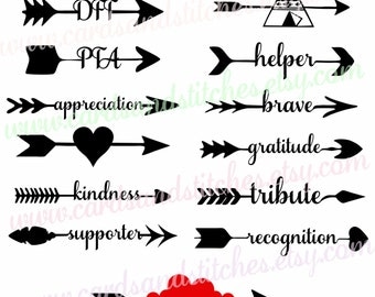 Arrows SVG - Arrows School SVG - Teepee Arrow SVG - Digital Cutting File - Silhouette Cut - Instant Download - Svg, Dxf, Jpg, Eps, Png