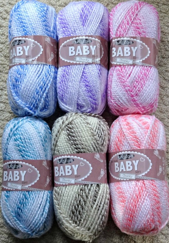Items similar to Baby Knitting Wool Soft Knitting Wool/Yarn King Cole