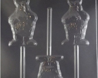 Cookie Monster Lollipop Chocolate Candy Mold