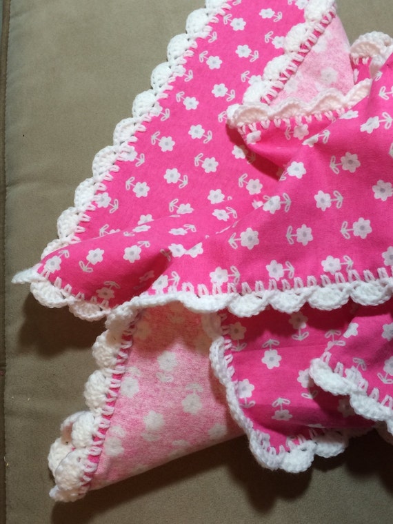 and baby carter's white pink blanket Baby Receiving / Blanket / Blanket Swaddle Blanket