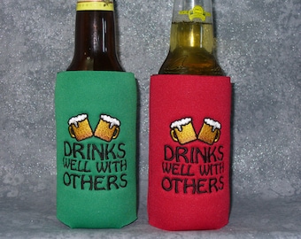 Beer Bottle Holder, Drinks Well With Others, Slim Can Cozy