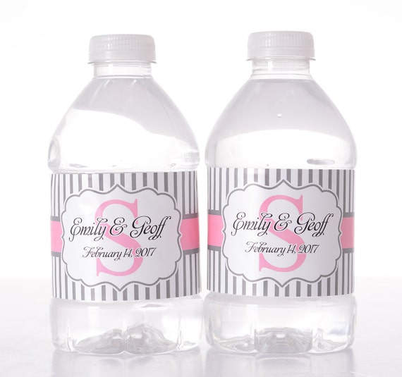 Wedding Decor - 30 Wedding Water Bottle Labels - Need a different quantity? Click on the "choose total" tab to see all pricing Il_570xn