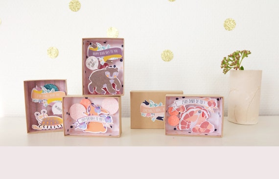 Personalized Surprise message box (small) / Miniature Art / Diorama / 3d Art / Decorative Matchbox / Miniature paper diorama