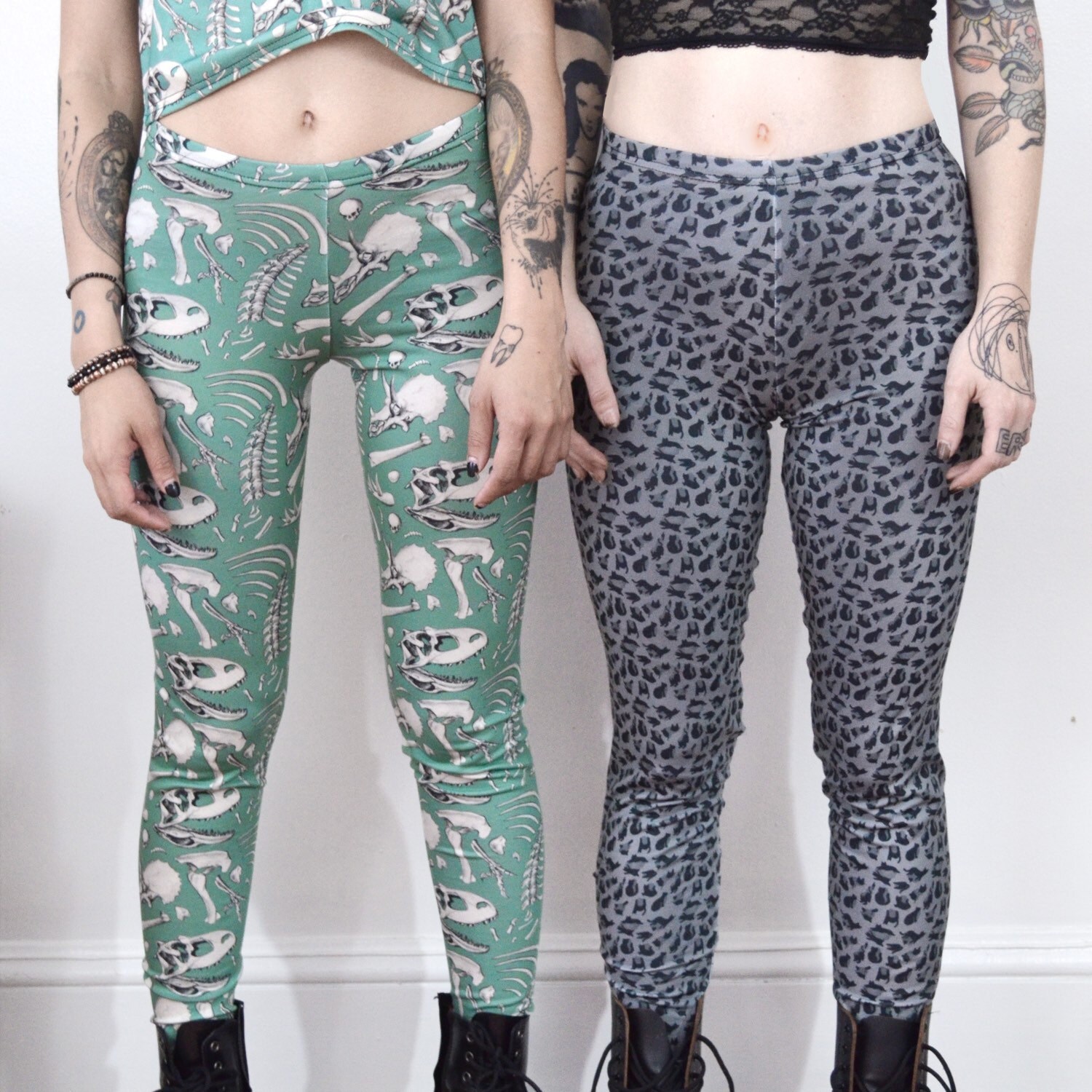 Dark Dinosaur Bones panties underwear handmade by