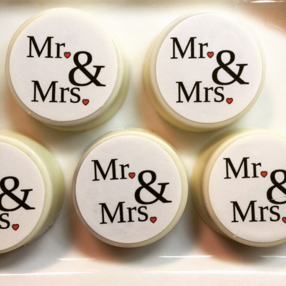 12 Mr And Mrs Personalized Oreos Cookies Wedding Favors Bridal