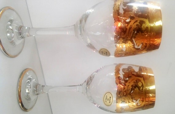 lavorato a mano wine glasses