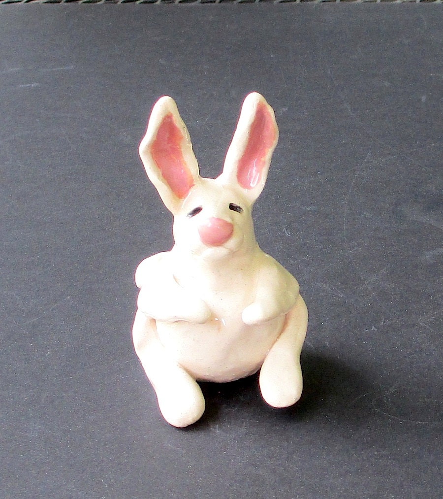 Bunny rabbit clay whistle