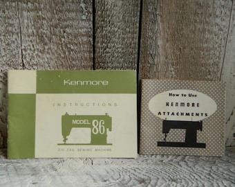 Vintage Kenmore Sewing Machine Manual with Attachtment manual