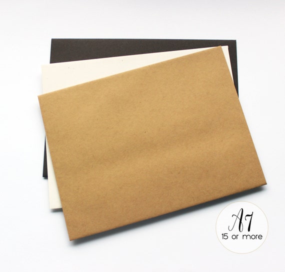 A7 Brown Envelopes for 5 x 7 Invitations Kraft