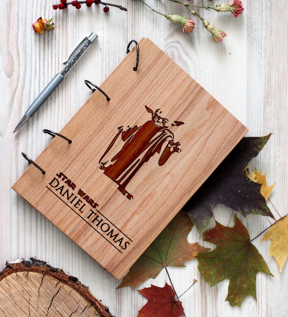Stars Wars Wooden notebook - Stormtrooper notebook - Custom Notebook - Personalized Engraved