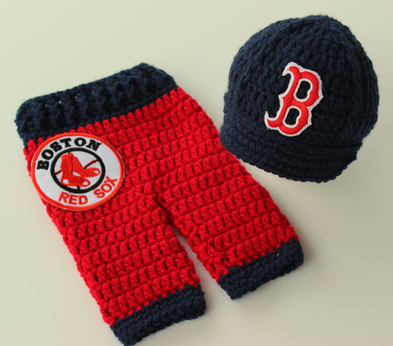 Newborn Boston Red Sox Outfit Uniform Set Hat Pants