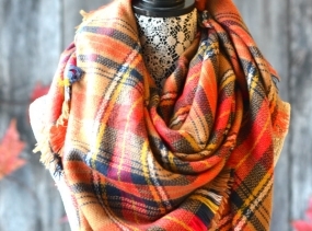 SALE!!! Plaid Blanket Scarf, multi plaid scarf, over sized scarf, big scarf,fall plaid scarf, monogram scarf