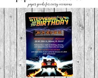 Back To The Future Invitation Template 9