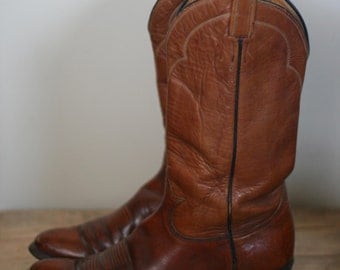 vintage tony lama cowboy boots mens size 10B