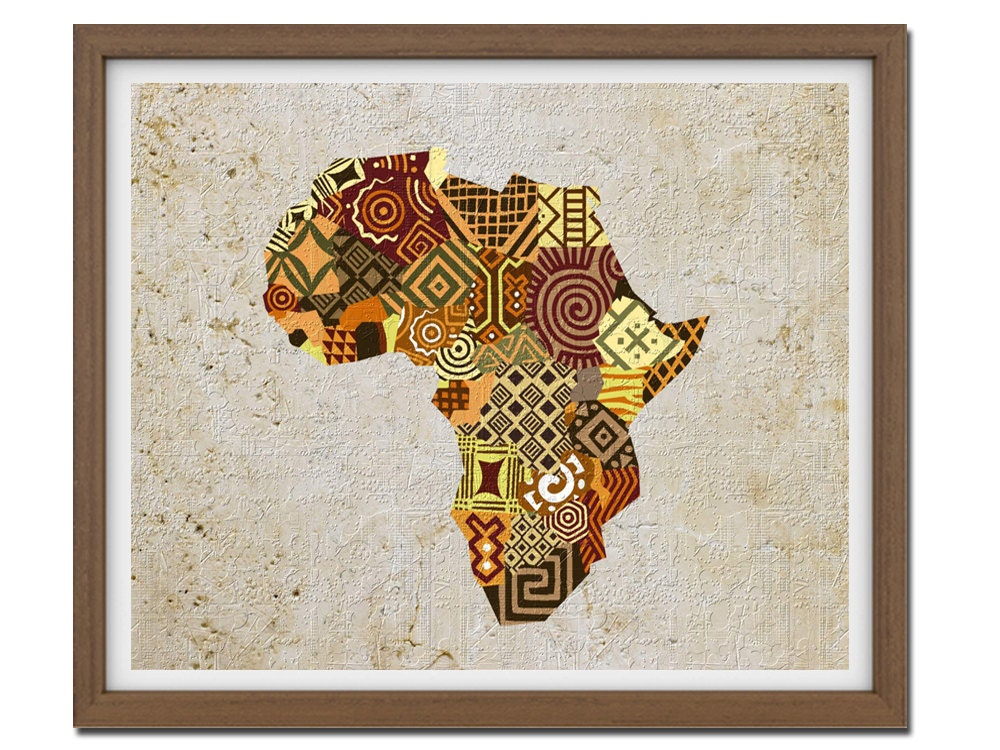 Namibia Map Art  Print Wall  Decor  Namibia Poster Windhoek 