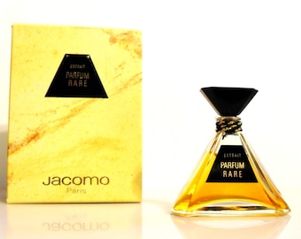 Vintage 1980s Parfum Rare by Jacomo 0.25 oz Pure Parfum Extrait & Box PERFUME