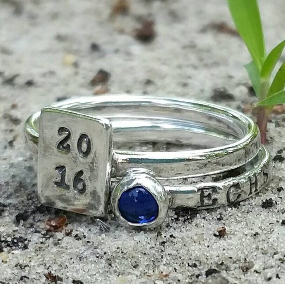 Personalized class ring high shool ring class year ring