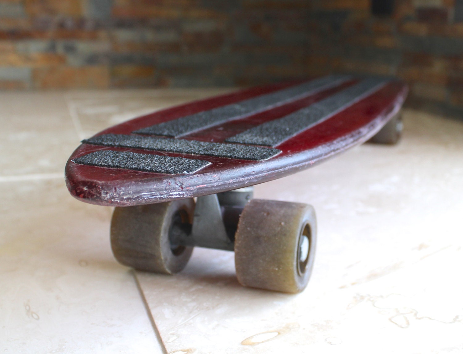 1970s Nash skateboard ruby red acrylic Nash skateboard red
