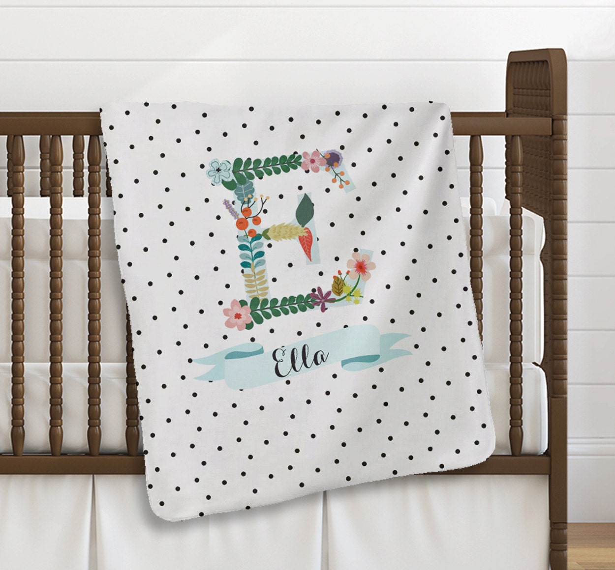 Personalized Baby Blanket Custom Receiving by BoutiqueMonogram